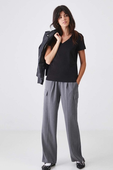 Medicine kurtka skórzana damska kolor czarny przejściowa - zdjęcie produktu nr 1