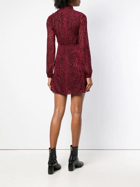 Saint Laurent devoré mini dress - Red - zdjęcie produktu nr 2