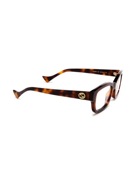 Gucci Eyewear rectangle-frame glasses - Brown - zdjęcie produktu nr 2