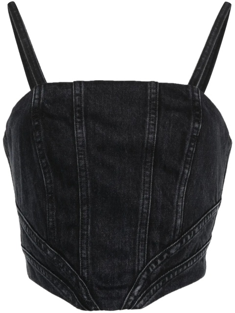 AMIRI corset crop top - Black - zdjęcie produktu nr 1