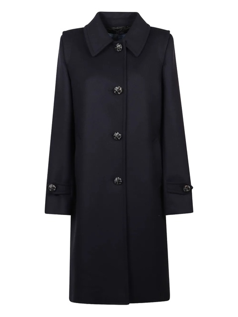 Prada button-front wool coat - Blue - zdjęcie produktu nr 1