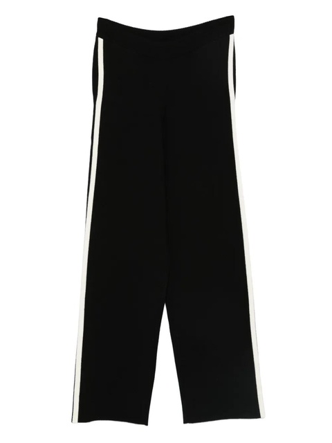 Aya Muse striped track pants - Black - zdjęcie produktu nr 1