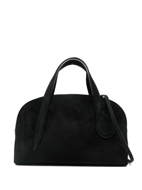 Liffner mini suede satchel bag - Black - zdjęcie produktu nr 1