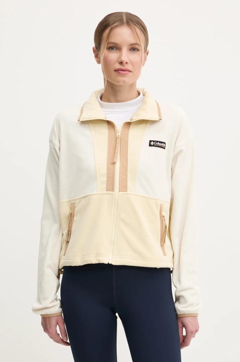 Columbia bluza polarowa Backbowl II FZ Fleece kolor żółty wzorzysta 2092163 - zdjęcie produktu nr 1