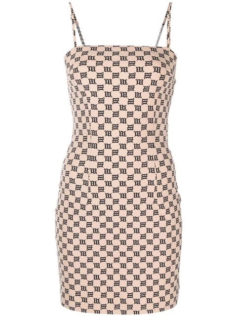 MISBHV monogram-print minidress - Neutrals - zdjęcie produktu nr 2