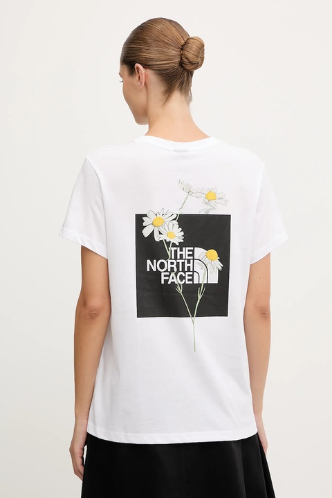The North Face t-shirt bawełniany damski kolor biały NF0A8F67FN41 - zdjęcie produktu nr 1