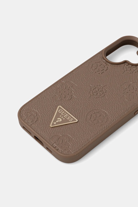 Guess etui na telefon iPhone 16 kolor brązowy GUHMP16SPGBTMW - zdjęcie produktu nr 2