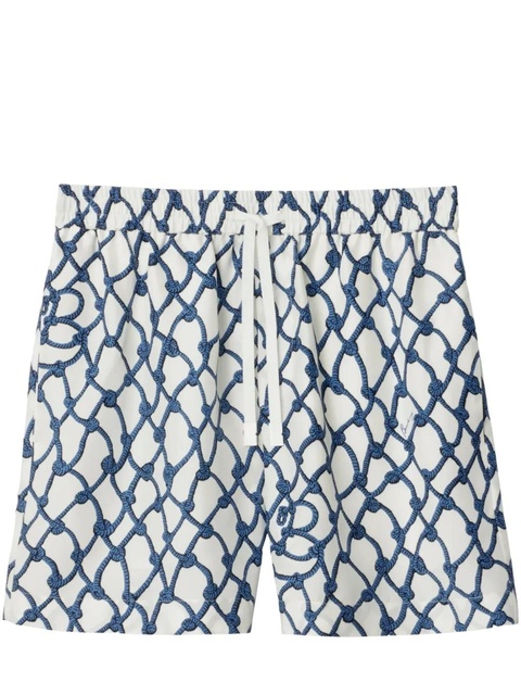 Burberry Knot silk shorts - White - zdjęcie produktu nr 1