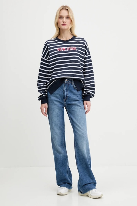 Hollister Co. bluza damska kolor granatowy wzorzysta KI352-5162 - zdjęcie produktu nr 2