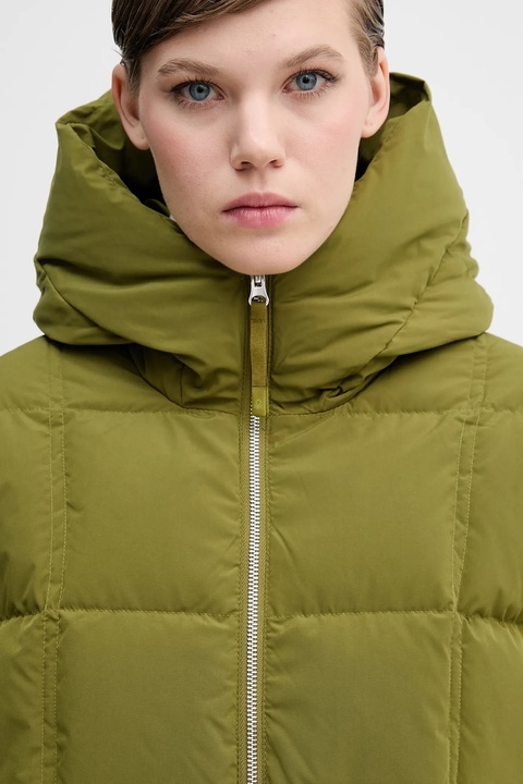 United Colors of Benetton kurtka puchowa kolor zielony zimowa oversize 22T6DN086 - zdjęcie produktu nr 2