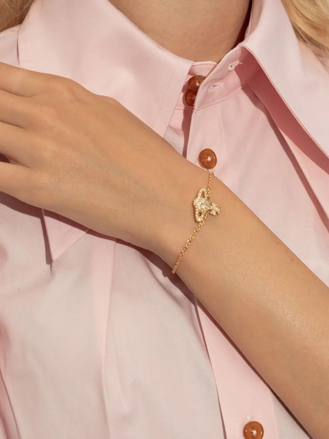 Vivienne Westwood Natalina orb-crystal bracelet - Gold - zdjęcie produktu nr 1