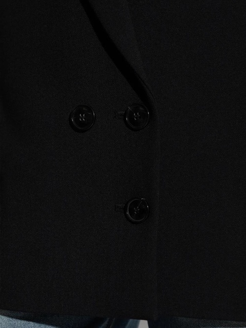 Victoria Beckham double-breasted peak-lapel jacket - Black - zdjęcie produktu nr 2