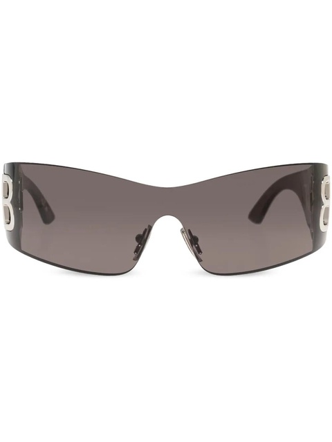 Balenciaga Eyewear shield frame logo sunglasses - Black - zdjęcie produktu nr 1