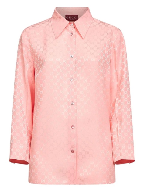 Gucci jacquard button shirt - Pink - zdjęcie produktu nr 2