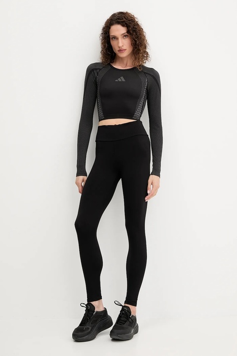 adidas Performance longsleeve treningowy POWER kolor czarny JH1364 - zdjęcie produktu nr 2