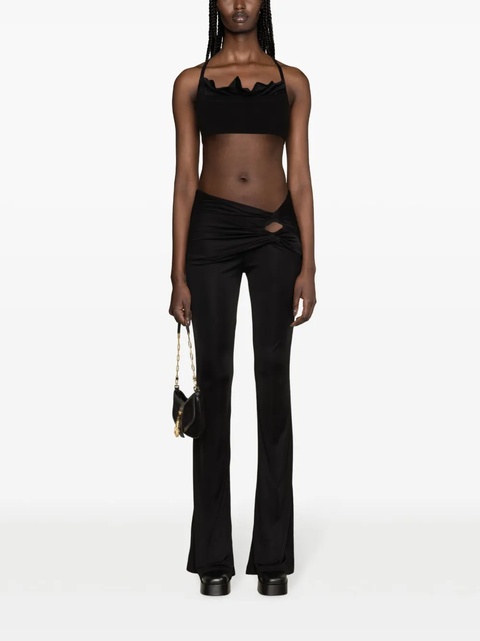 Versace x Dua Lipa knotted flared trousers - Black - zdjęcie produktu nr 2