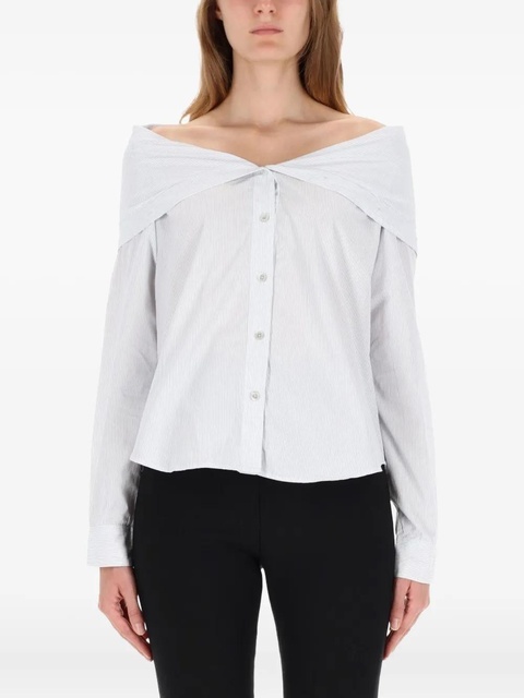 OUR LEGACY cotton off-shoulder shirt - White - zdjęcie produktu nr 1