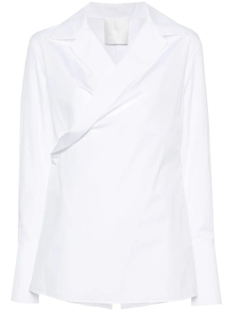 Givenchy wrap-design poplin shirt - White - zdjęcie produktu nr 1