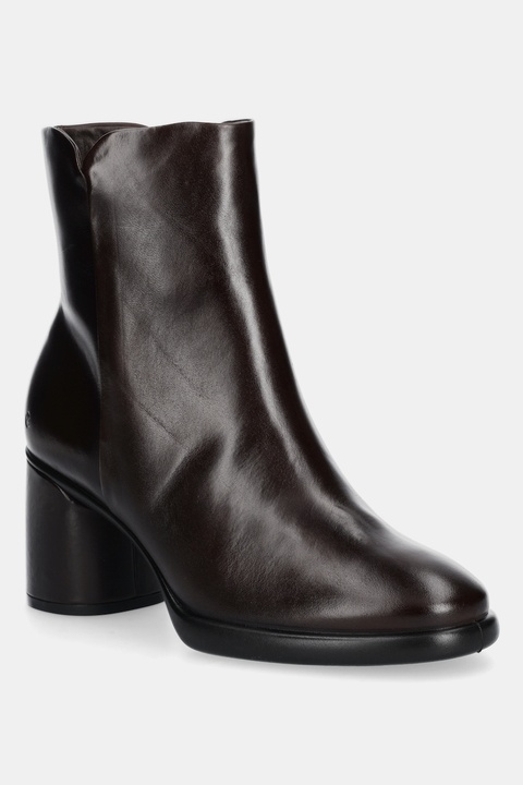 Ecco botki Sculpted Lx 55 Boot damskie kolor brązowy na słupku 222613-01667 - zdjęcie produktu nr 1