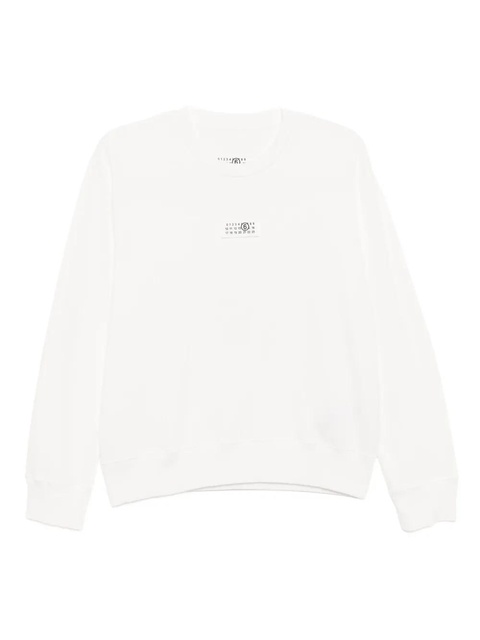MM6 Maison Margiela logo patch sweatshirt - White - zdjęcie produktu nr 1
