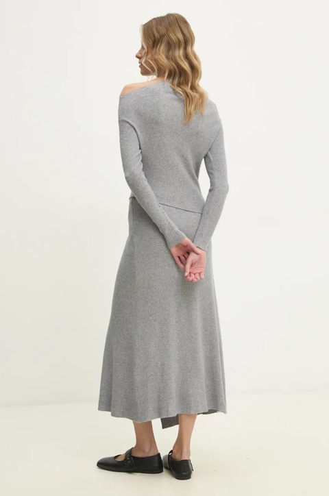Answear Lab sweter i spódnica kolor szary - zdjęcie produktu nr 2