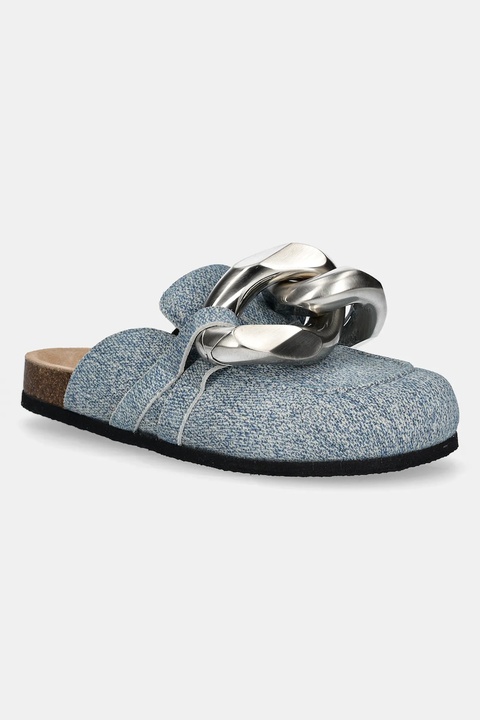 JW Anderson klapki zamszowe damskie kolor niebieski LF0048 LA0238 800 - zdjęcie produktu nr 1
