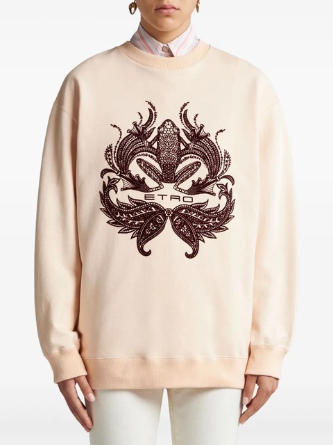 ETRO flocked-print sweatshirt - Neutrals - zdjęcie produktu nr 2