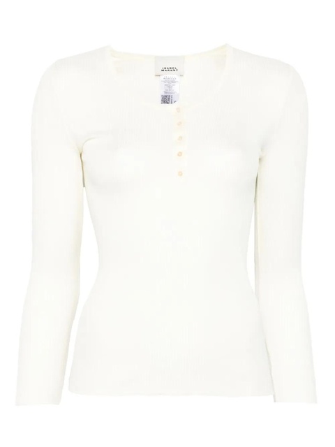 ISABEL MARANT ribbed top - White - zdjęcie produktu nr 1