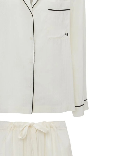 Victoria Beckham monogram pyjama set - White - zdjęcie produktu nr 2