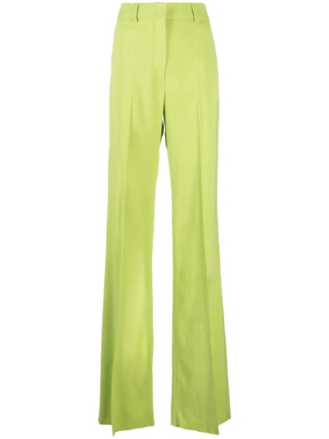 Sportmax high-waisted wide leg trousers - Green - zdjęcie produktu nr 1