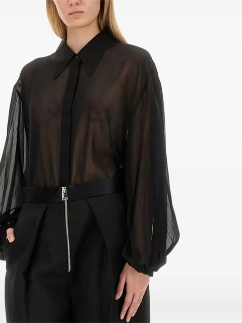 KHAITE balloon-sleeve shirt - Black - zdjęcie produktu nr 2