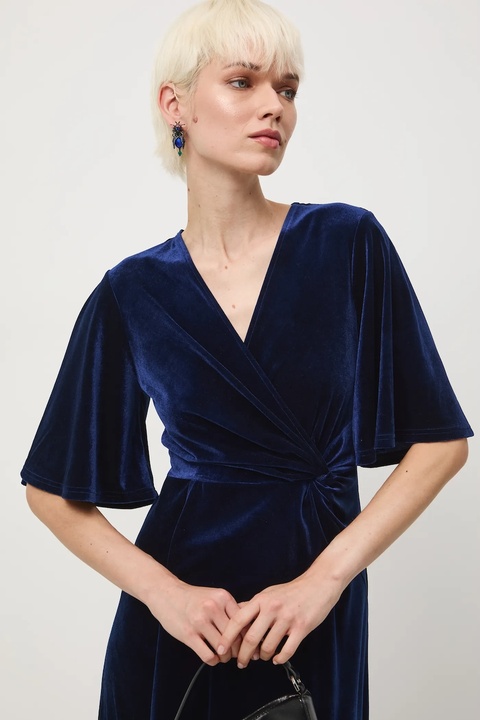 Medicine sukienka kolor granatowy midi rozkloszowana - zdjęcie produktu nr 2