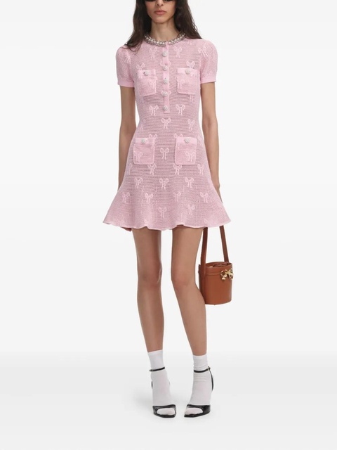 Self-Portrait crochet dress - Pink - zdjęcie produktu nr 2