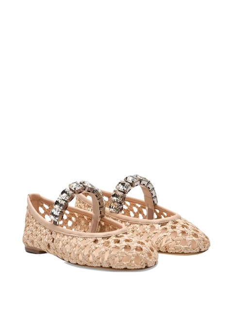 Casadei Versilia crystal-embellished ballet flats - Pink - zdjęcie produktu nr 2