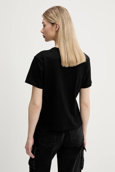 HUGO t-shirt bawełniany damski kolor czarny 50544897 - zdjęcie produktu nr 2