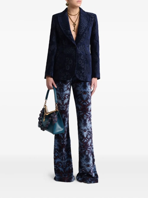 ETRO floral jacquard blazer - Blue - zdjęcie produktu nr 1