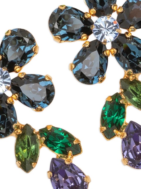 Jennifer Behr Odelia flower-drop earrings - Gold - zdjęcie produktu nr 2