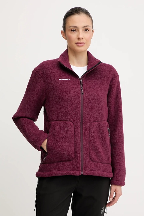 Mammut bluza sportowa Falera kolor bordowy gładka 1014.05830 - zdjęcie produktu nr 1