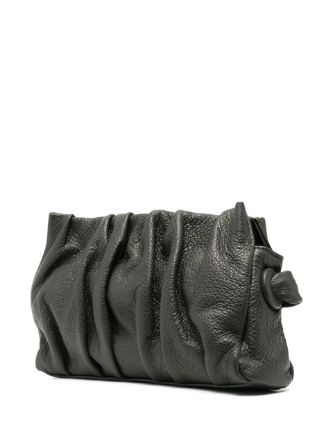 Elleme gathered-detail leather shoulder bag - Green - zdjęcie produktu nr 2