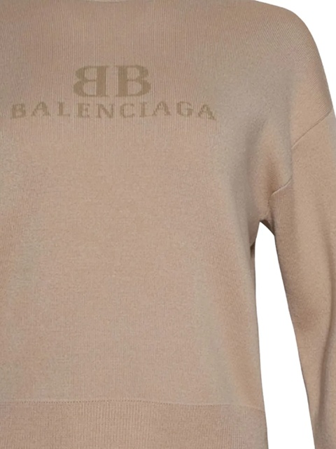 Balenciaga logo-jacquard top - Neutrals - zdjęcie produktu nr 1
