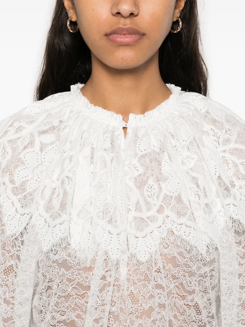 Maje floral-lace blouse - White - zdjęcie produktu nr 2