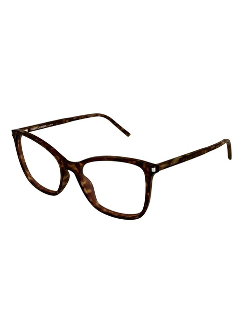 Saint Laurent Eyewear geometric-frame glasses - Brown - zdjęcie produktu nr 1