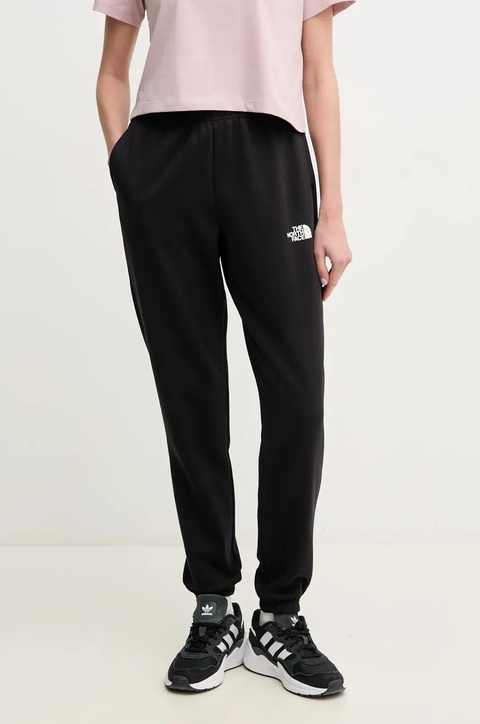 The North Face spodnie dresowe Simple Dome damskie kolor czarny gładkie NF0A8C1YJK31 - zdjęcie produktu nr 1