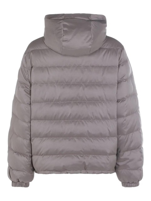 Miu Miu technical-pongé puffer jacket - Grey - zdjęcie produktu nr 1