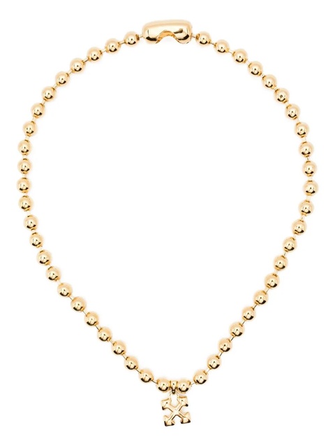 Off-White ball-chain necklace - Gold - zdjęcie produktu nr 1