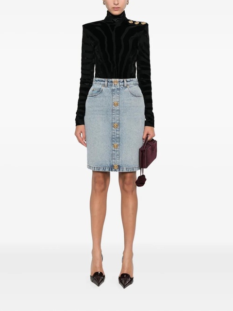 Balmain printed button top - Black - zdjęcie produktu nr 1