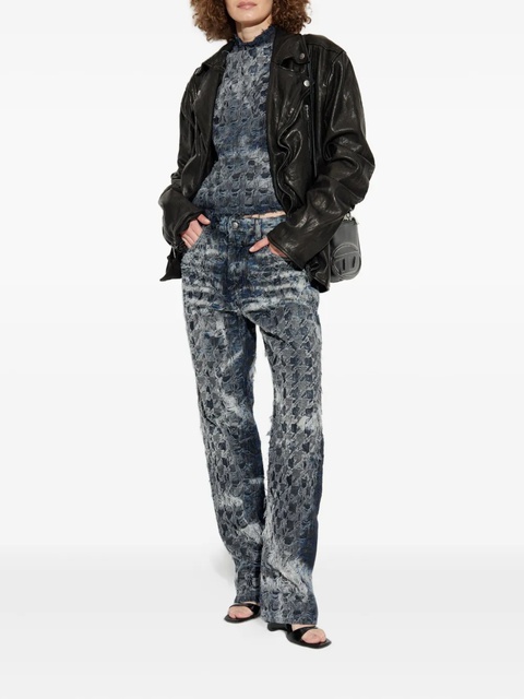 Diesel frayed-effect jeans - Grey - zdjęcie produktu nr 2