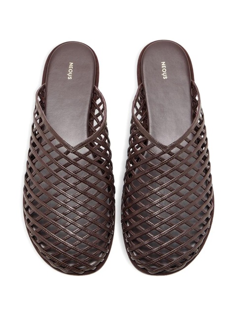 NEOUS woven leather sandals - Brown - zdjęcie produktu nr 2