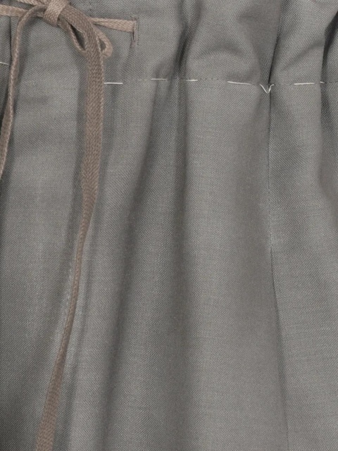 MM6 Maison Margiela drawstring-waist trousers - Grey - zdjęcie produktu nr 2