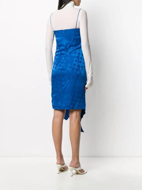Off-White jacquard-woven slip dress - Blue - zdjęcie produktu nr 2